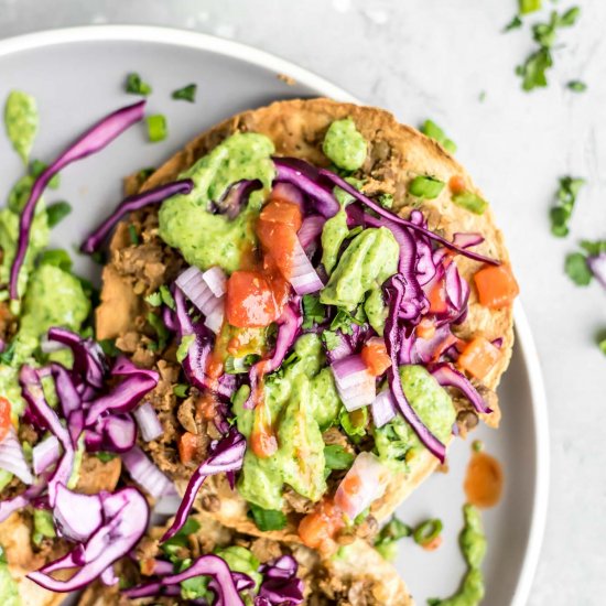 Vegan Lentil Tostadas