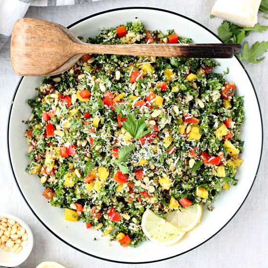 Herb Loaded Kale and Quinoa Salad