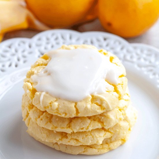 Lemon Cake Mix Cookies