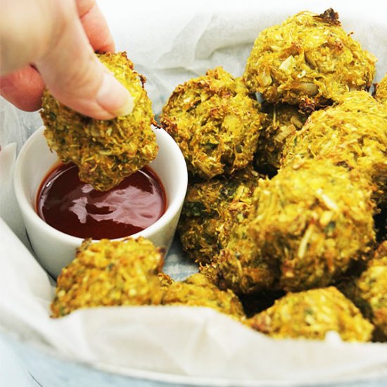 Baked veggie balls