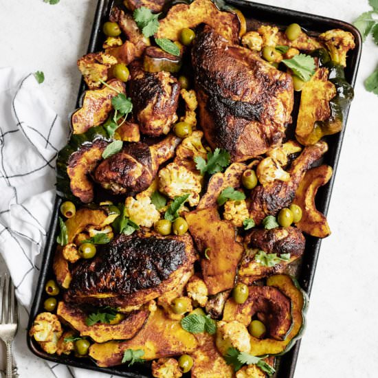 Moroccan Sheet Pan Chicken