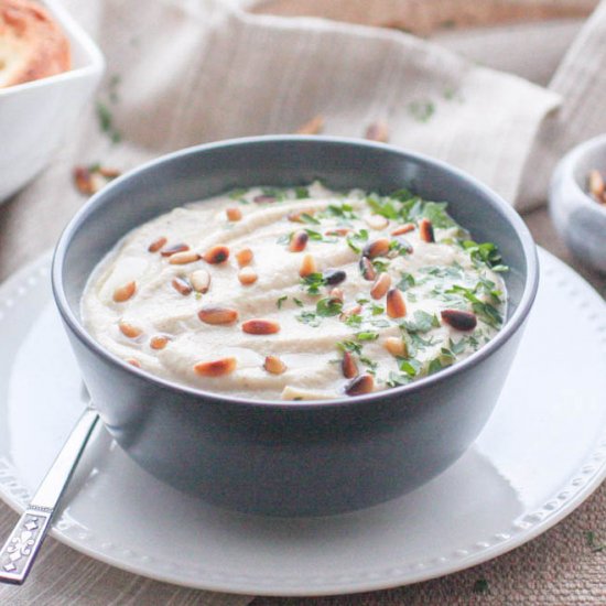 Creamy Roasted Cauliflower Soup