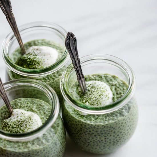 Matcha Latte Chia Pudding