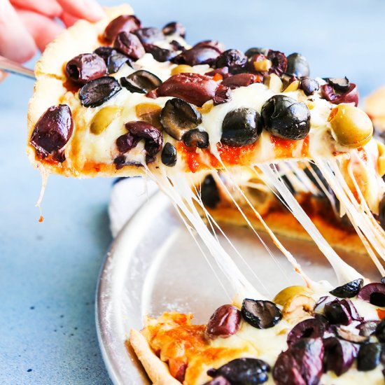 Loaded Olive Pizza Recipe