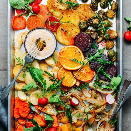 Sheet Pan Rosemary Winter Veggies