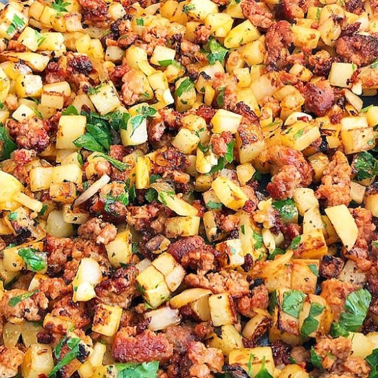 Chorizo-Potato Hash