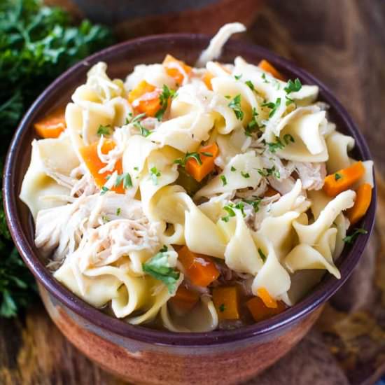 Crockpot Chicken Noodle Soup