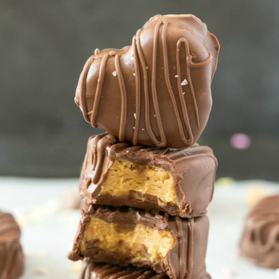 Chocolate Peanut Butter Hearts