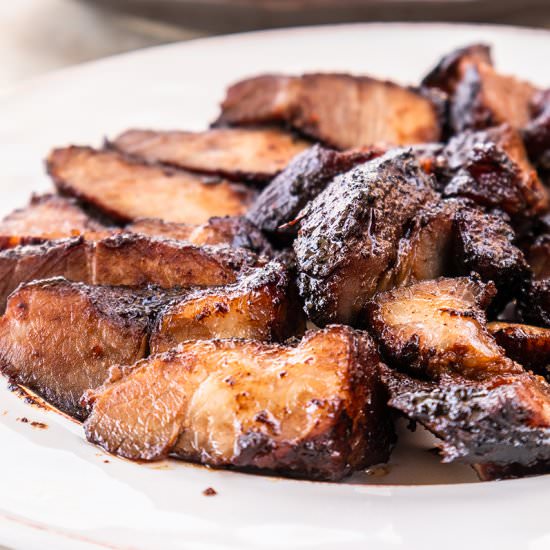 Stove top braised char siu