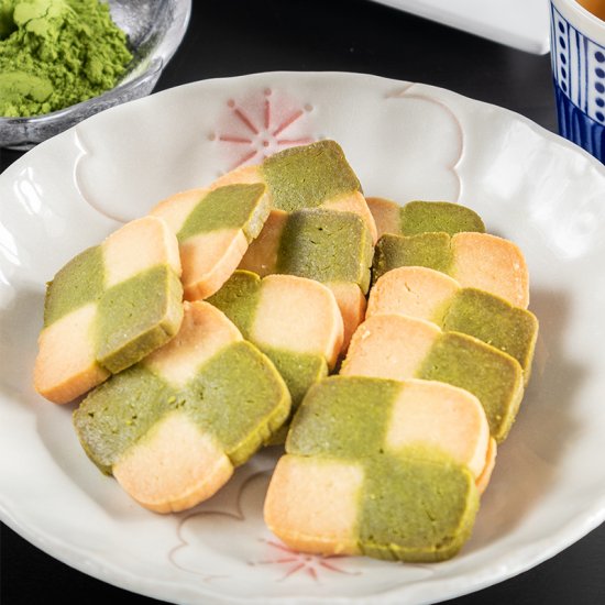 Matcha Checkerboard Shortbread