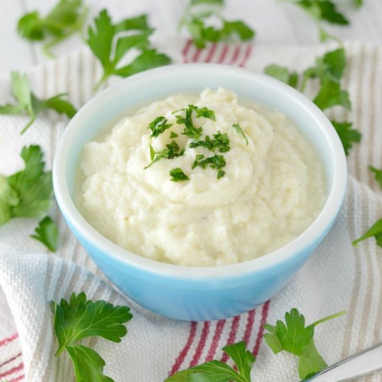 Creamy Garlic Mashed Cauliflower