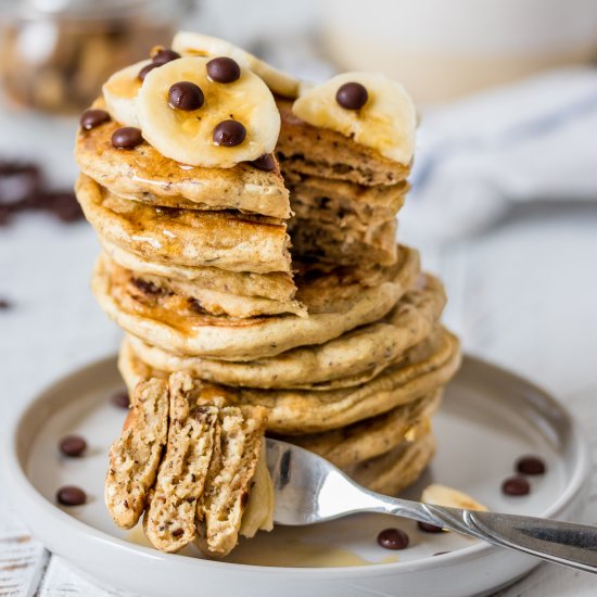 Fluffy vegan pancakes