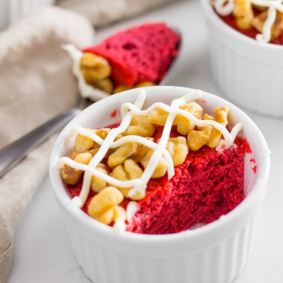 Red Velvet Keto Mug Cake