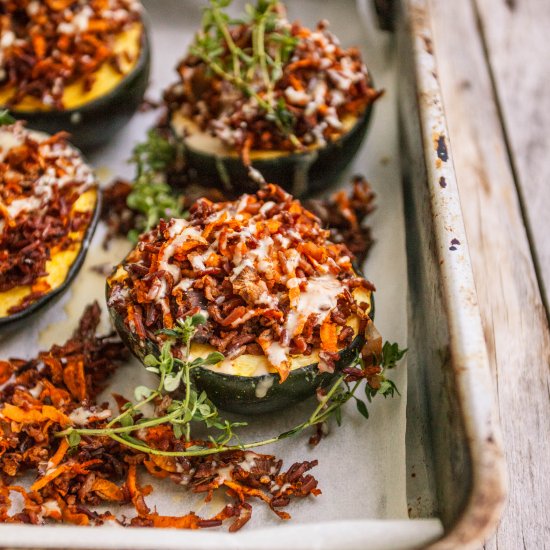 Stuffed gem squash