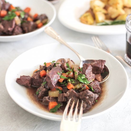 40 Minute Beef Bourguignon