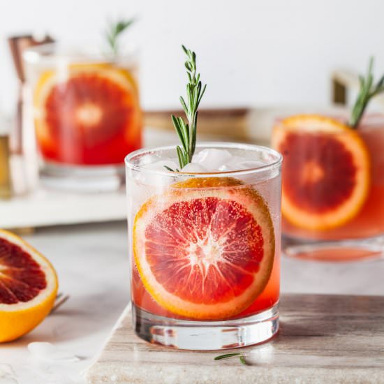 Blood Orange Vodka Sparkler