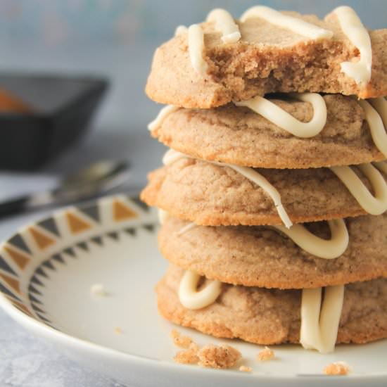 Maple Glazed Chai Cookies