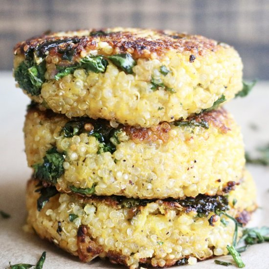 Kale and Squash Quinoa Patties