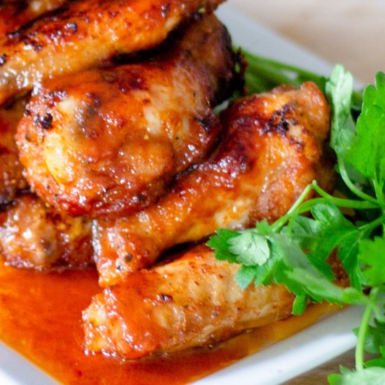 Spicy Baked Chicken Wings