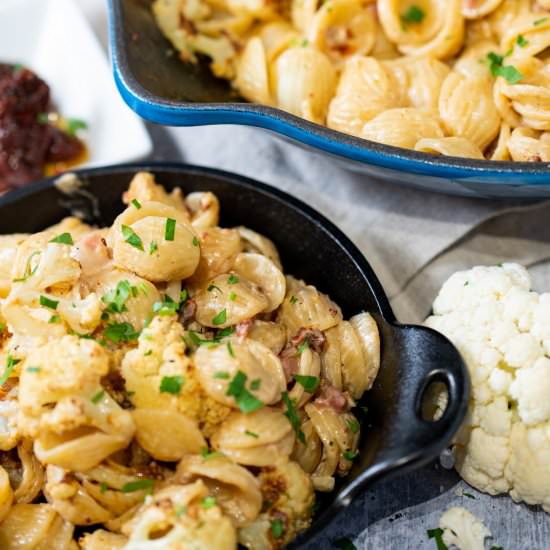 Roasted Cauliflower Pasta