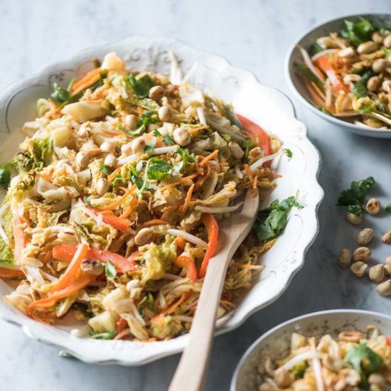 cabbage vegetable pad thai