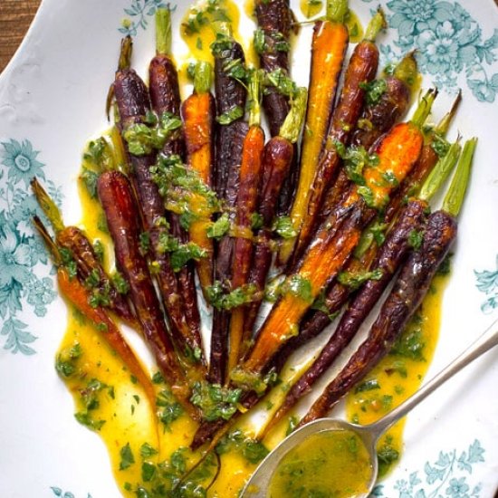 Carrots with Mint Lemon Dressing