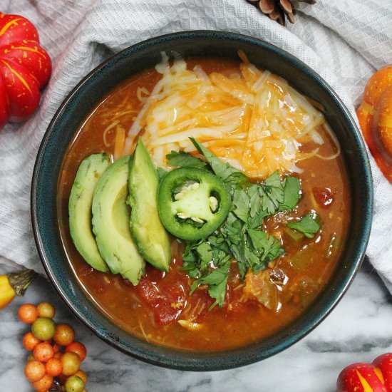 Instant Pot Pumpkin Chicken Chili