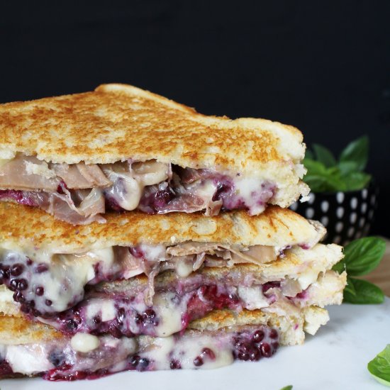 Blackberry Brie Grilled Cheese