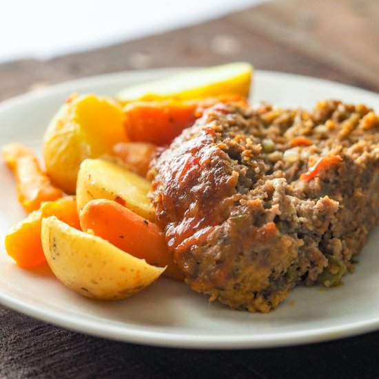 IP Meatloaf with Italian Roast Veg