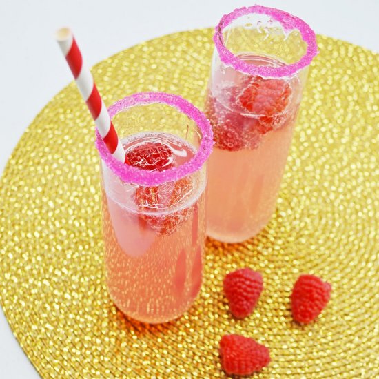 Raspberry Lemonade Mimosas