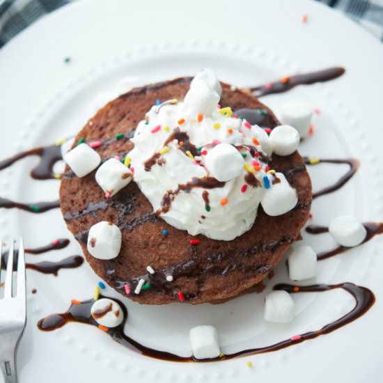 Hot Chocolate Pancakes