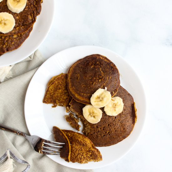 Pumpkin Blender Pancakes for One