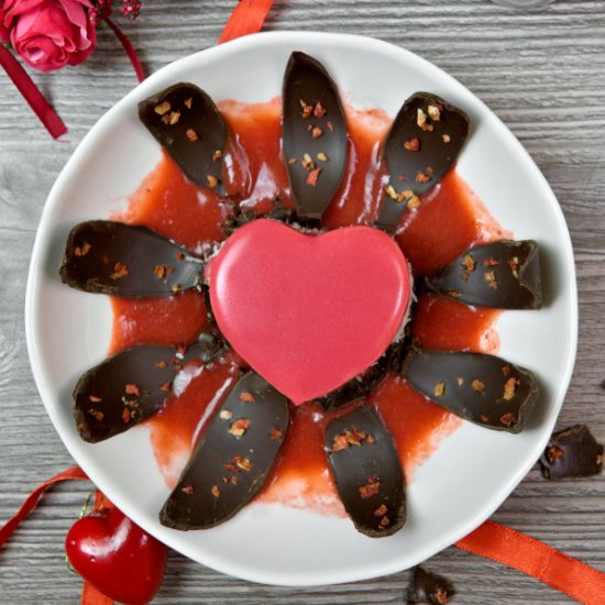 Mirror Glaze Cake for Valentine’s