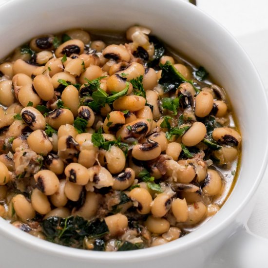 Classic southern black-eyed peas