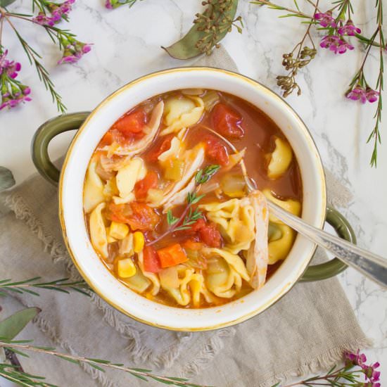 Chicken Tortellini Soup