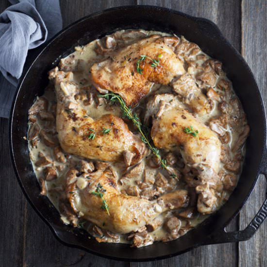 Chicken with Chanterelle Mushrooms