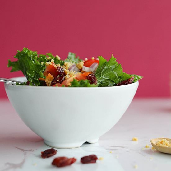 Kale Salad with Cranberries