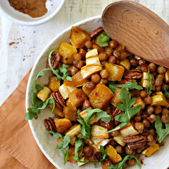 Roasted Squash & Chickpea Salad