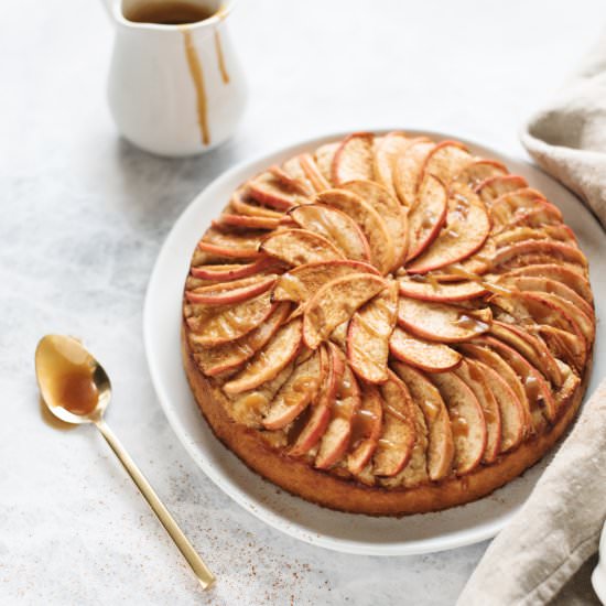 Salted Maple Spiced Apple Cake