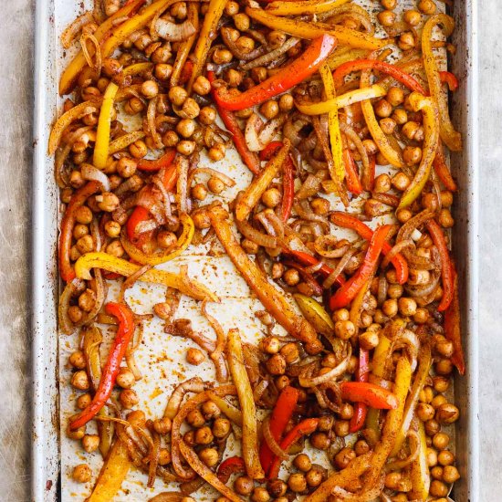 Sheet Pan Fajitas with Bell Peppers