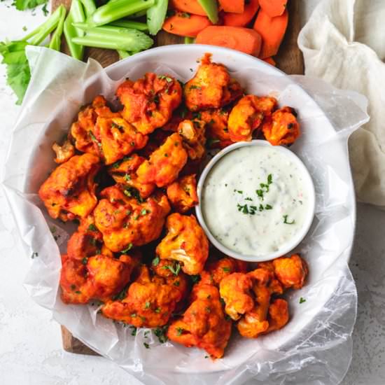 Buffalo Cauliflower Bites