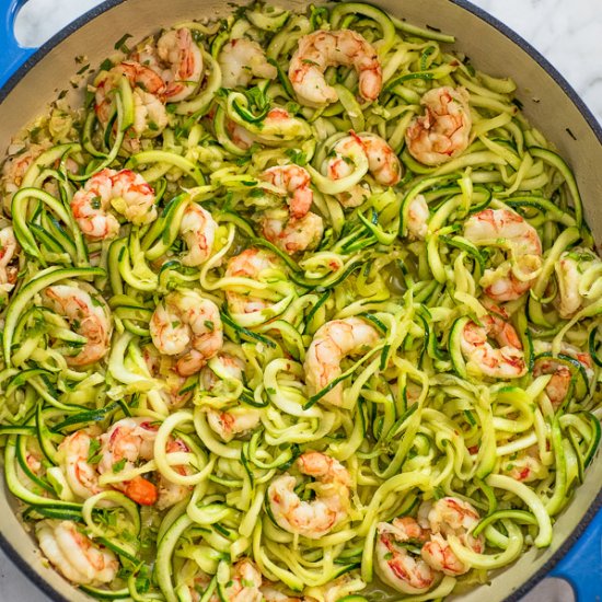 Shrimp Scampi with Zucchini Noodles