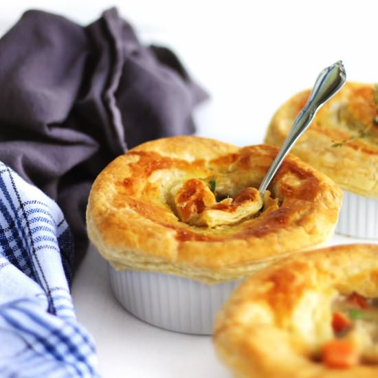 Vegan chicken pot pies