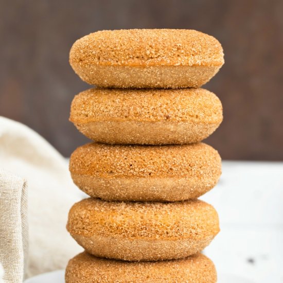 Vegan Cinnamon Sugar Donuts