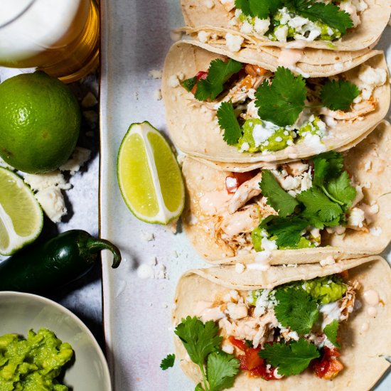 Instant Pot Chicken Tacos