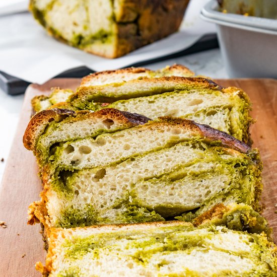 Matcha braided loaf