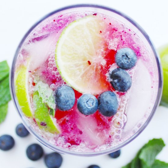 Blueberry Lime Mocktail