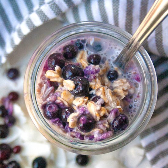 Easy Blueberry Overnight Oats