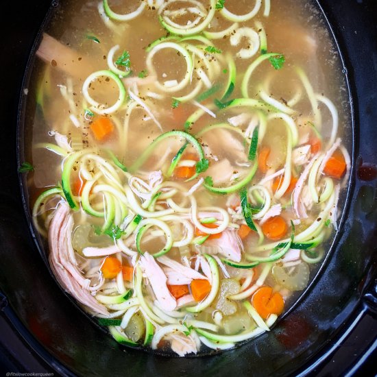 IP/Slow Cooker Chicken Zoodle Soup