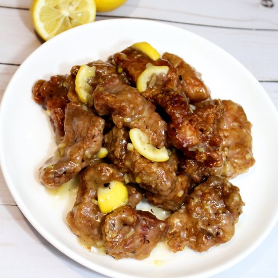 Lemon Glazed Pork Riblets